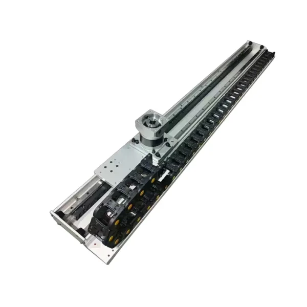 X-axis rack and pinion slide module