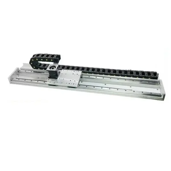 Long stroke rack and pinion slide module