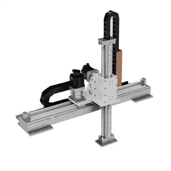 Two-axis rack and pinion module